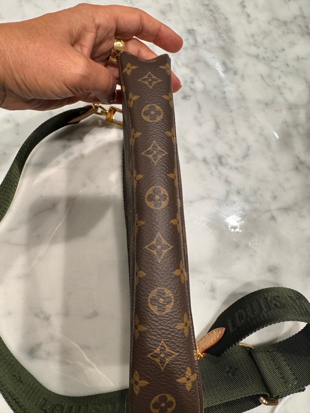 Authentic LOUIS VUITTON Monogram Multi Pochette Accessories Kaki 🛍 - Picture 15 of 16